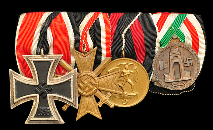 Parade bar with Italo-German campaign medal